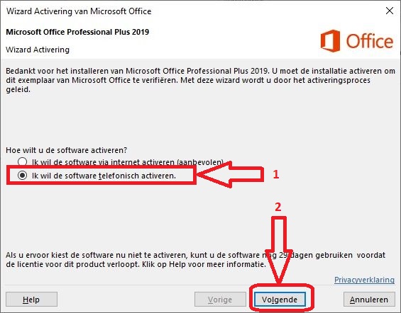 Microsoft Office Pro Plus Online installeren step 6